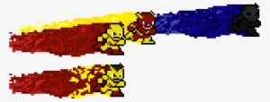 Flash And Reverse Flash And Zoom - Pixel Art Zoom Flash Reverse Flash
