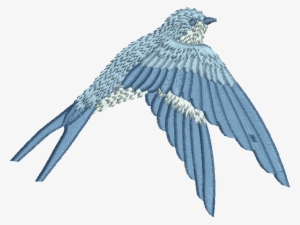 Blue Bird - Bird Embroidery Png