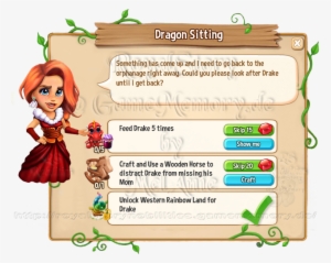 1 Dragon Sitting - Cartoon