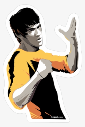 "lee" Sticker By Craig Drake - Craig Drake Bruce Lee