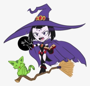 Wanted To Draw Some Teen Titans Go Halloween Stuffs - Teen Titans Raven Witch