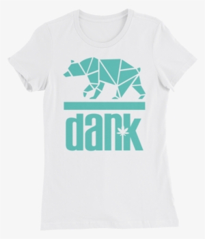 White Ladies T Shirt With Turquoise Imprint That Reads - Use Me Words On Tshirt