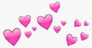 Corazones Rosa Corazon Emoji - Coroa De Corações Png