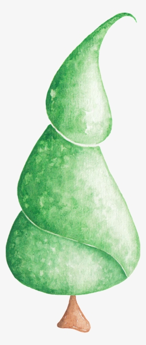 Cartoon Abstract Christmas Tree Png Transparent - Christmas Tree