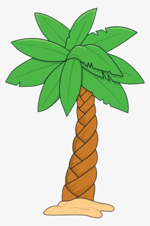 A Snake In The Grass And Demon In The Palm Tree - Palm Tree Clipart