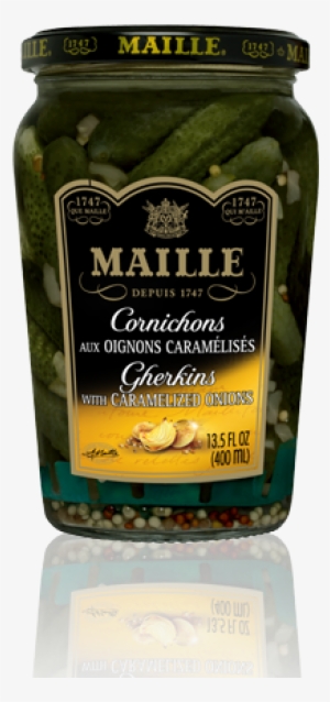 Maille Cornichons With Caramelized Onions, - Maille Gherkins, With Caramelized Onions - 13.5 Fl