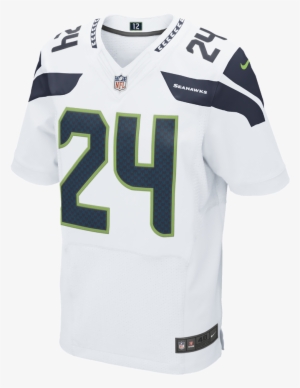 Nike Nfl Seattle Seahawks Men's Football Away Elite - White Russell Wilson Jersey