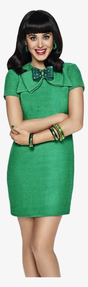 Katy Perry Green Dress Png Image - Katy Perry Sims Png