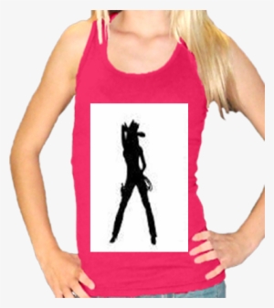 Country Girls Grip N' Ride City Girls Slip N' Slide - Cowboy Girl Wall Art Sticker Decal, Black, Size Medium