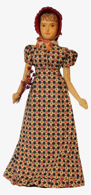 10 Inch Helen Bullard Wood Artist Doll Mary Ann A Country - Costume