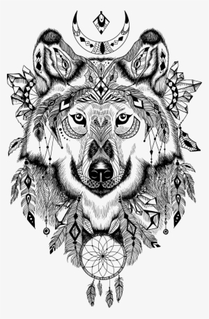 Personalised Minky Cot Blanket - Aztec Wolf