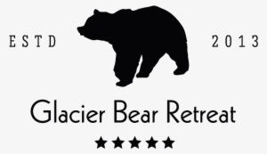 Glacier Bear Logo - Black Bear Silhouette