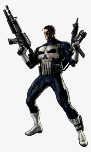Punisher Right Portrait Art - Marvel Avengers Alliance Punisher