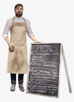 Barista With Sign - Teacher
