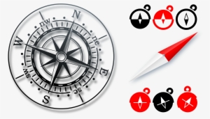 Various Icons Png Free - Blue Compass