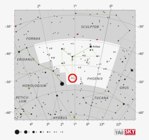 Zeta Phoenicis In The Constellation Phoenix - Andromeda Constellation Star Chart