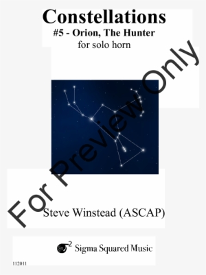 Constellations - Constellations: #5 - Orion, The Hunter - Sheet Music