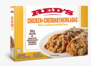 Enchiladas With A Traditional Enchilada Sauce - Red's Chicken Enchiladas - 2 Count, 8.5 Oz Box