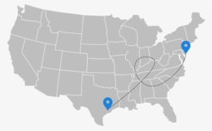 Tanya's Trip - Us Map Vector