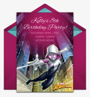 Spider-gwen Online Invitation - Book Cover