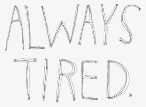 Overlay, Sleep, And Transparent Image - Transparent Tired