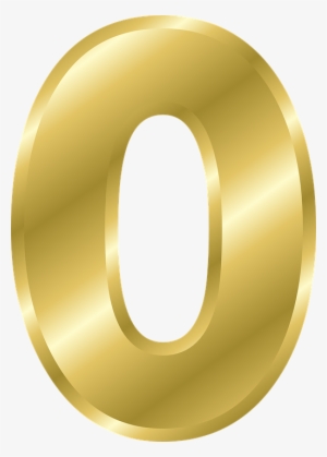 Number - Gold Number 0