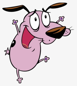 90s Transparent Cartoon - Courage The Cowardly Dog Happy