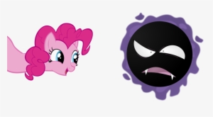 Surprisinglynimble, Crossover, Gastly, Pinkie Pie, - Cartoon