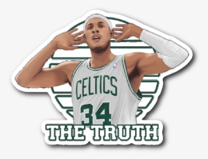 Sticker Paul "the Truth" Pierce Vinyl Sticker - Boston Celtics Nike Association Swingman Jersey - Gordon