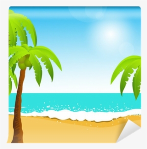 Perfect Tropical White Sand Beach With Palm Trees, - Sand