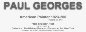 Paul Georges American Painter 1923 200 Paulgeorgesstudio@gmail - Parallel