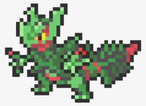 Main Image - Mega Sceptile Pixel Art