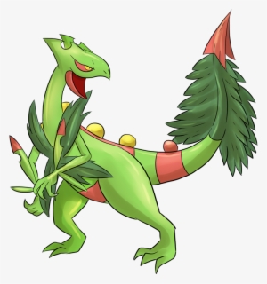 Pokemon Shiny Mega Sceptile Is A Fictional Character - Pokémon