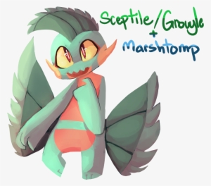 Sceptile/grovyle And Marshtomp Fusion - Grovyle And Marshtomp