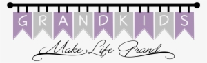 Grandkids Vinyl Pennant Banner 152k - Vinyl Banners