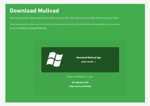 Mullvad Download Button In Our Mullvad Vpn Review - Mullvad