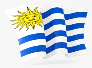 Uruguay Flag Wave Transparent Png Sticker - Png Greece Flag Clipart