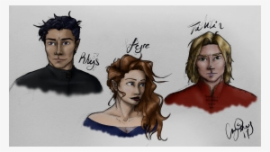 Colored The Trio I Figured It's Easier To Do Lines - Illustration