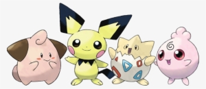 Mélo, Pichu, Togepi & Toudoudou Beautiful Pictures, - Giant Pichu