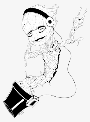 Baby Groot By Pichu Png - Groot Lineart