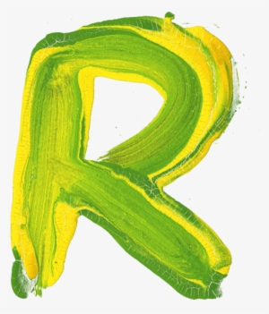 Brazil Paint Font - Letter R Paint