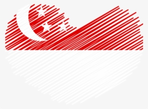 V - 7 - 0 155 - 8 Kbytes, Singapore In The Morning - Trinidad And Tobago Heart Flag