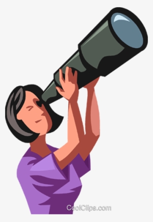 Telescope Png - Woman With Telescope Clip Art