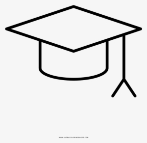 Birrete Página Para Colorear - Square Academic Cap
