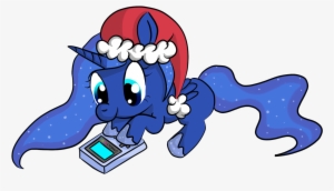 Lilmisswaffles, Filly, Game Boy, Gamer Luna, Hat, Holiday, - Video Game
