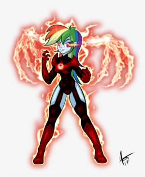 Cynos-zilla, Crossover, Dc Comics, Equestria Girls, - Equestria Girls Green Lantern