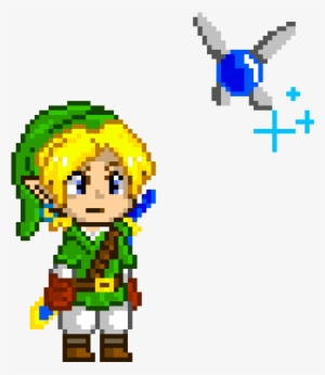 Link And Navi - Link Zelda Pixel Art