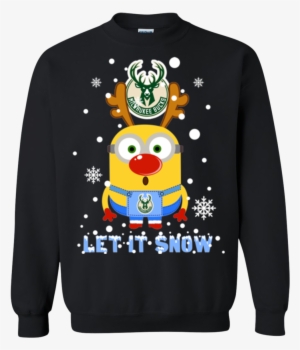 Minion Milwaukee Bucks Ugly Christmas Sweaters Let - Christmas Jumper