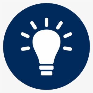 Idea Icon - Light Bulb Icon White