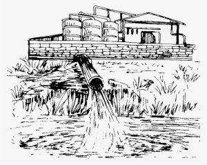 Pollution Drawing Nature - Sketch Water Pollution Drawing